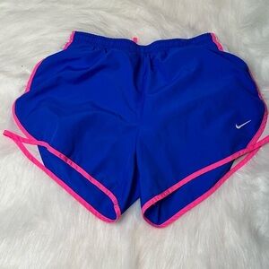 Nike Dri‎ Fit Girls Athletic shorts blue pink size xl